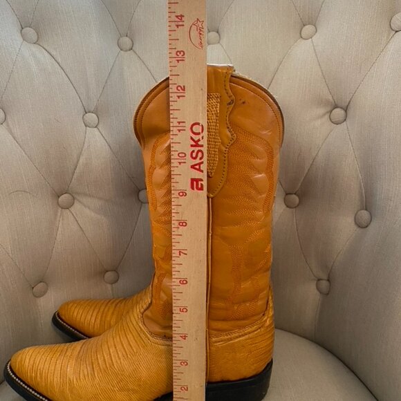Cowboy Boots, Golden Yellow, Women's size 8.5 (US) - Picture 3 of 12